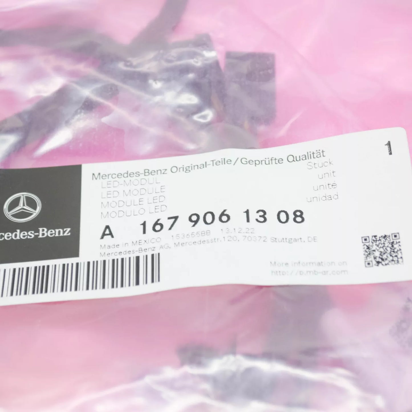 NEW MERCEDES-BENZ GLE W167 FRONT LEFT DOOR TRIM LED MODULE A1679061308 ORIGINAL