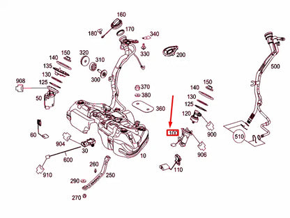 NEW MERCEDES-BENZ C W204 FUEL PUMP ASSEMBLY A2044704494 ORIGINAL