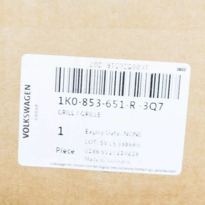 NEW VOLKSWAGEN GOLF MK5 R32 FRONT BUMPER RADIATOR GRILLE 1K0853651R3Q7 ORIGINAL