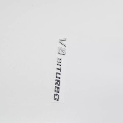 NEW MERCEDES-BENZ E 63 AMG W212 V8 BITURBO FENDER EMBLEM A2218171715 ORIGINAL