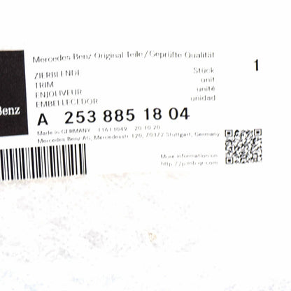 NEW MERCEDES-BENZ GLC X253 FRONT LEFT BUMPER MOLDING CHROME A2538851804 ORIGINAL