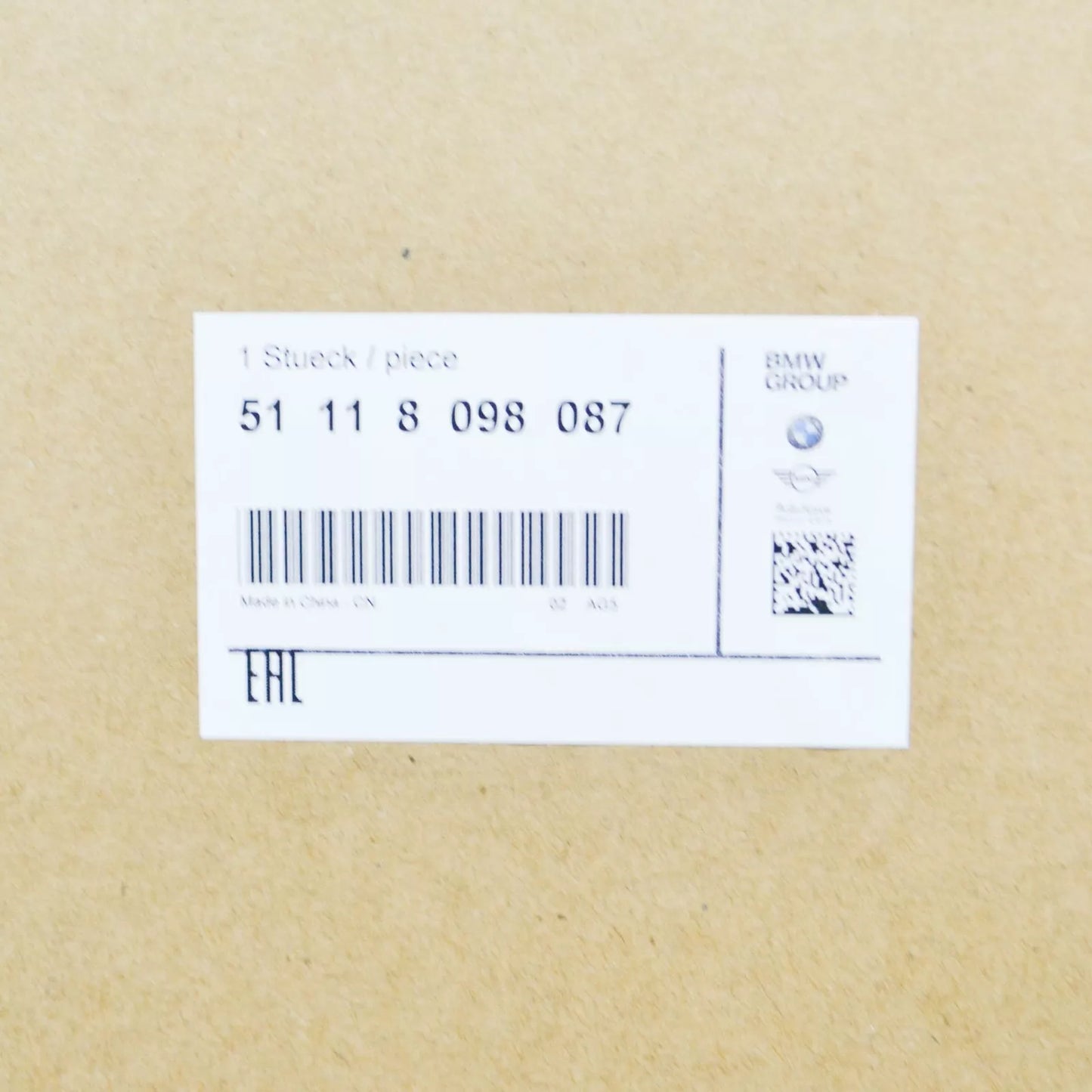 NEW BMW X3 G01, F97 FRONT LEFT BUMPER GRILL 8098087 51118098087 ORIGINAL