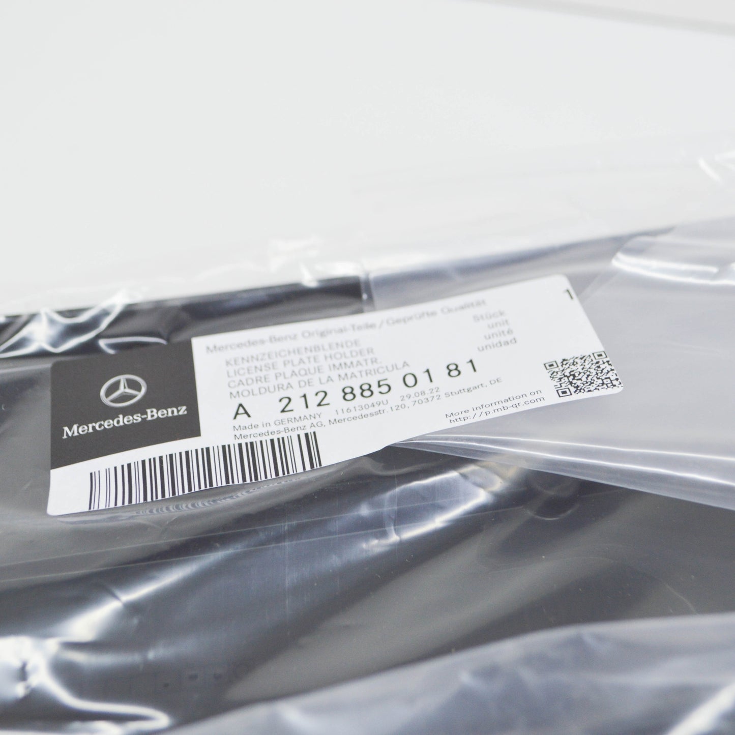 NEW MERCEDES-BENZ E-CLASS W212 FRONT LICENSE PLATE HOLDER A2128850181 ORIGINAL