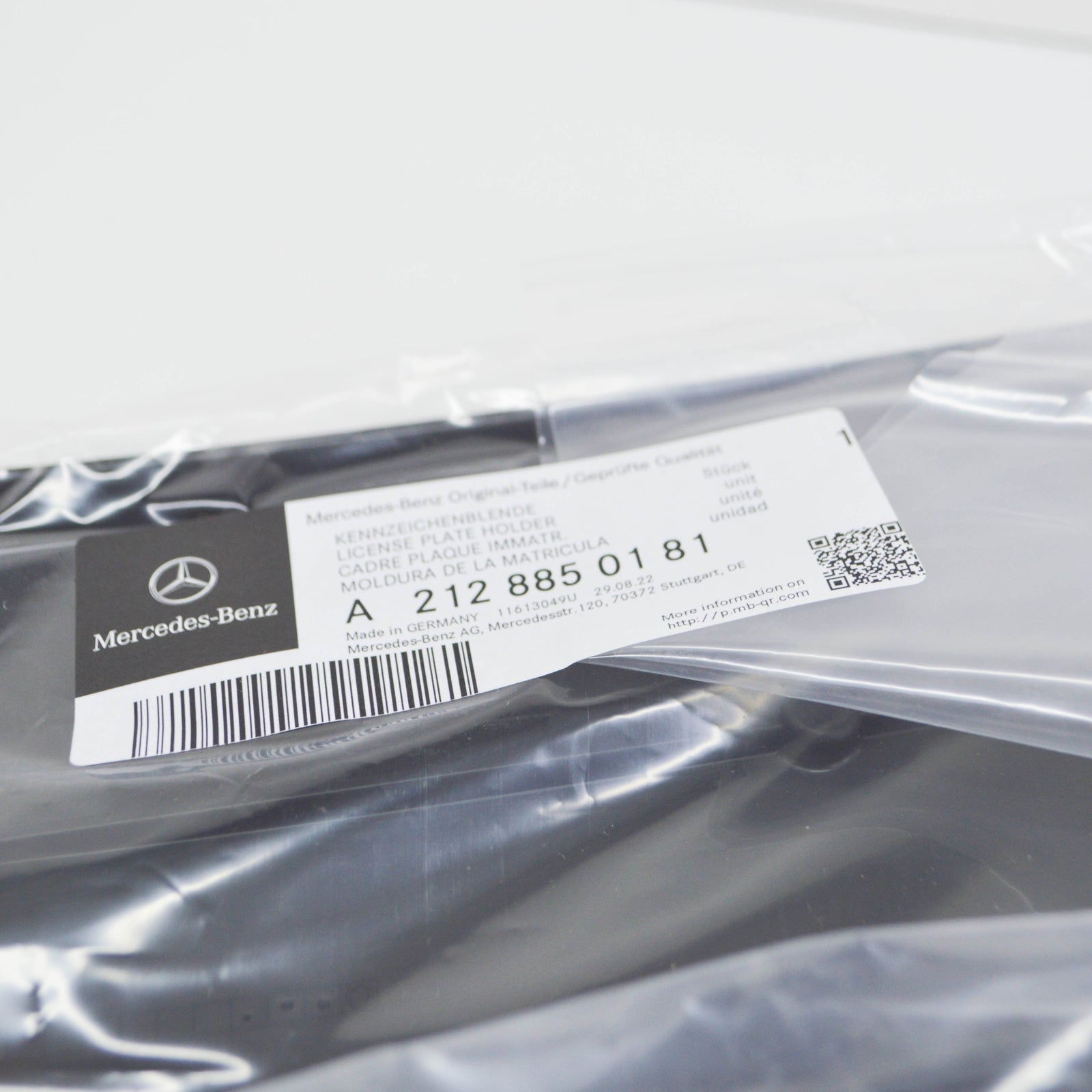 NEW MERCEDES-BENZ E-CLASS W212 FRONT LICENSE PLATE HOLDER A2128850181 ORIGINAL