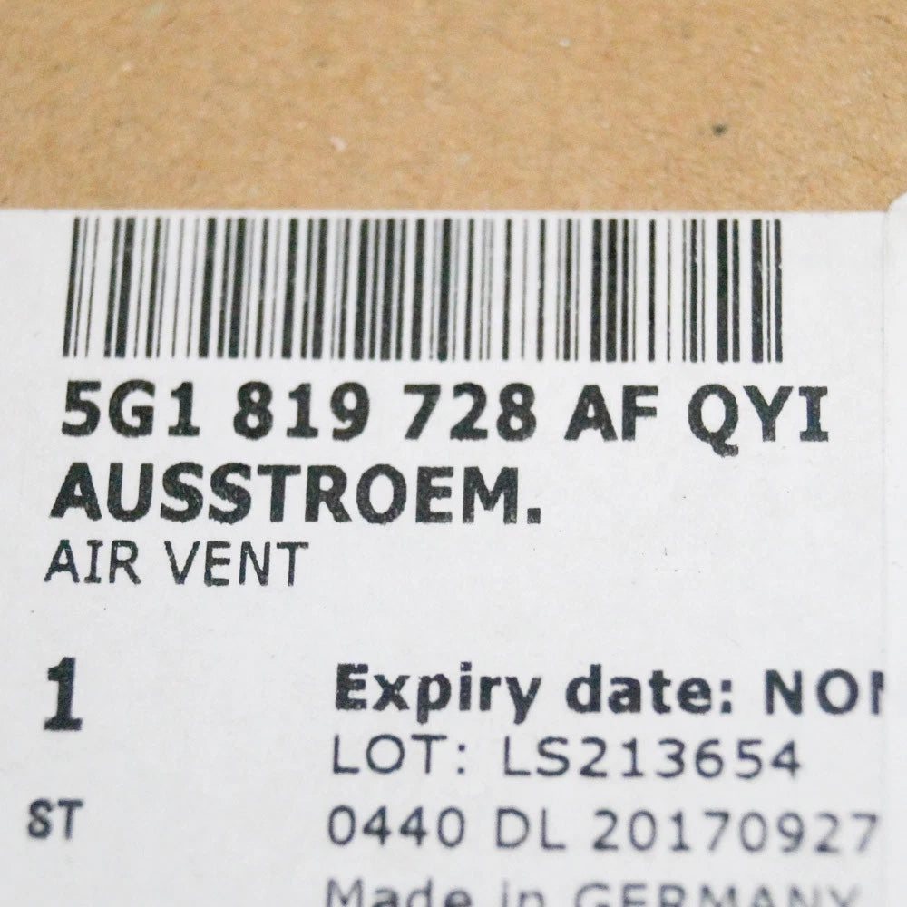 NEW VW GOLF MK7 CENTER AIR VENTS W/ SAT NAV TRIM 5G1819728AFQYI LHD ORIGINAL