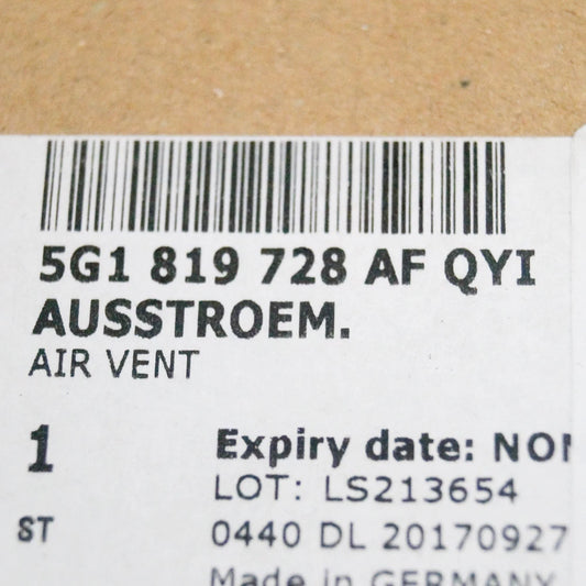 NEW VW GOLF MK7 CENTER AIR VENTS W/ SAT NAV TRIM 5G1819728AFQYI LHD ORIGINAL