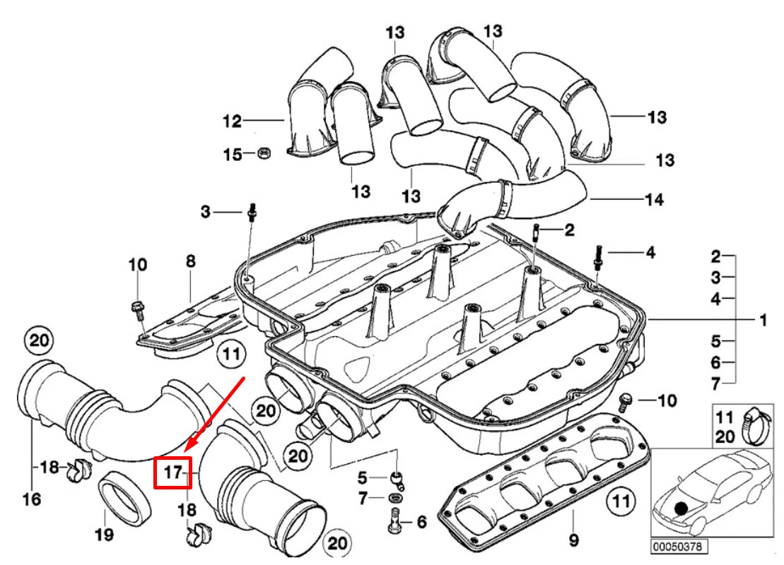 NEW BMW 5 E39 LEFT RUBBER BOOT 11611405876 1405876 ORIGINAL