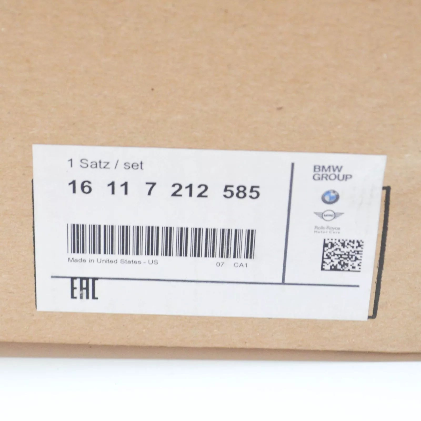 NEW BMW X5 F15 FUEL TANK PUMP 16117212585 7212585 ORIGINAL