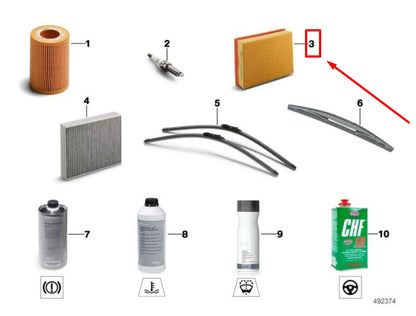 NEW BMW Z4 G29 ENGINE AIR FILTER 8635102 13718635102 ORIGINAL