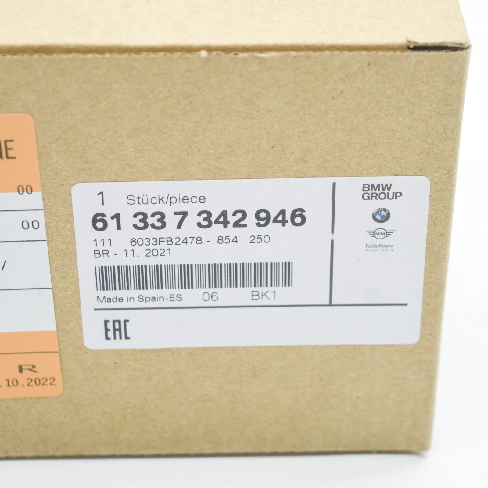 NEW BMW 5 G30 LOW PITCH HORN SIGNAL 7342946 61337342946 ORIGINAL