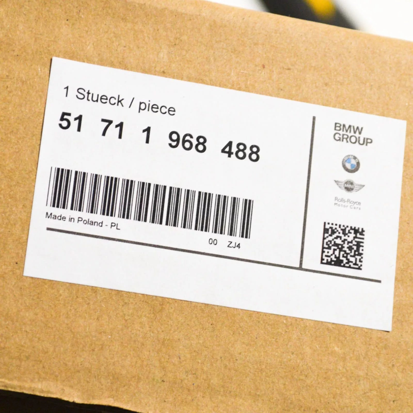 NEW BMW 3 E30 LOWER FRONT BUMPER LIP SPOILER 51711968488 ORIGINAL