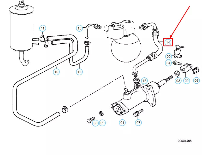 NEW BMW 5 E28 PRESSURE HOSE ASSEMBLY 34321154132 1154132 ORIGINAL