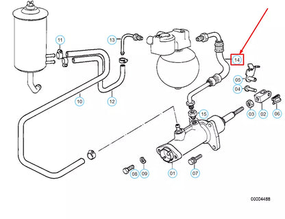 NEW BMW 5 E28 PRESSURE HOSE ASSEMBLY 34321154132 1154132 ORIGINAL