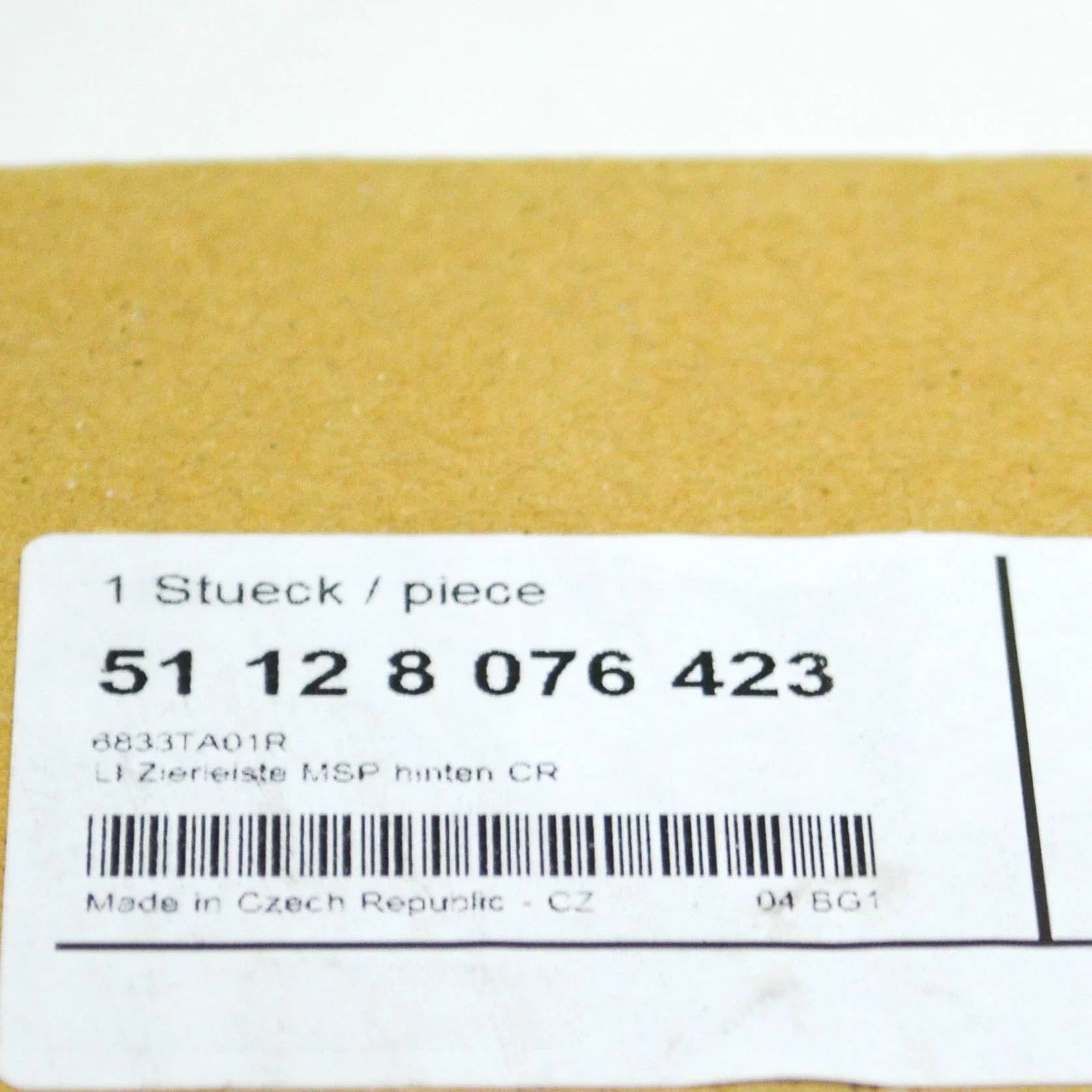 NEW BMW 7 G11 G12 M CHROME REAR LEFT BUMPER MOLDING TRIM 51128076423 ORIGINAL