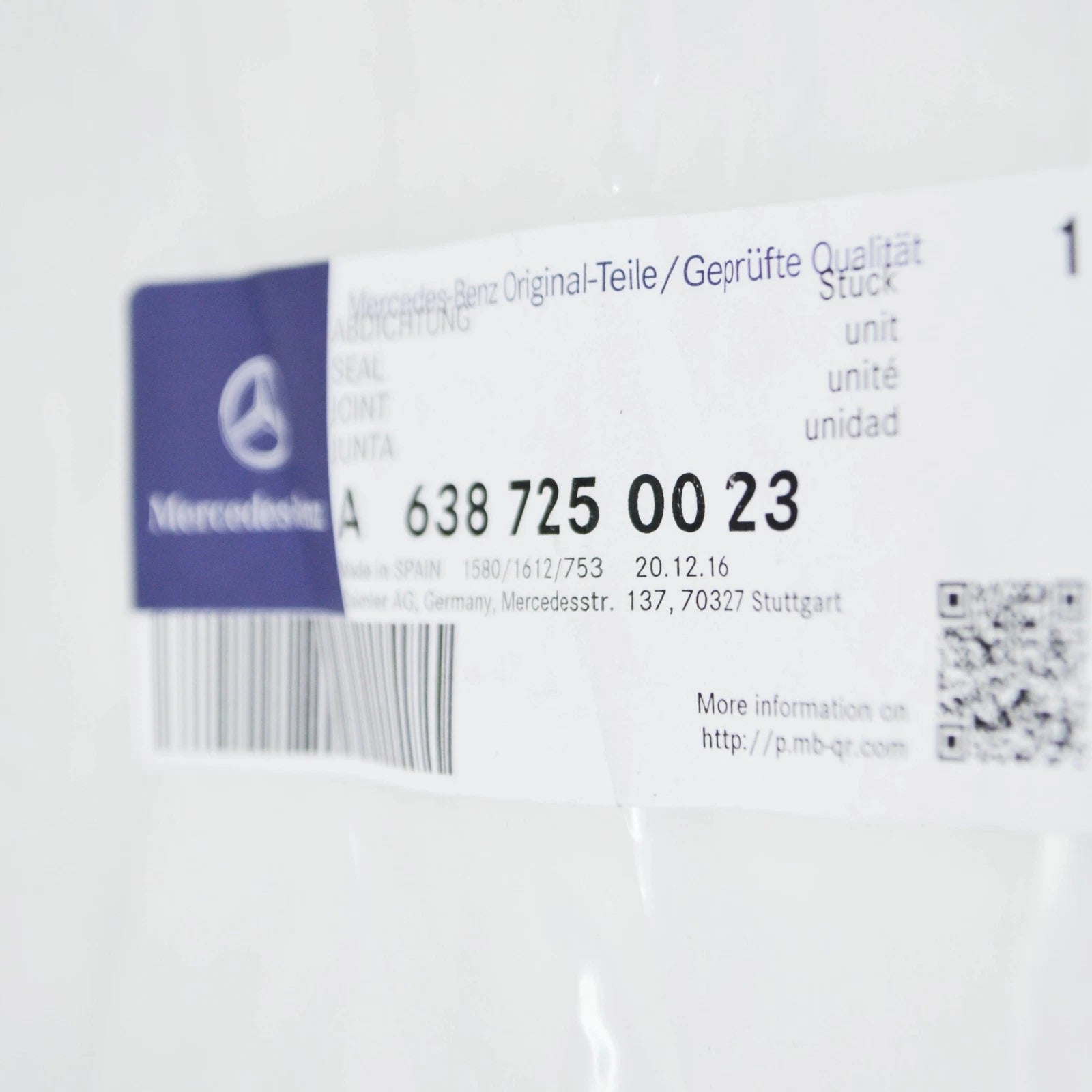 NEW MERCEDES-BENZ VITO 638 LEFT INSIDE DOOR WINDOW SEAL A6387250023