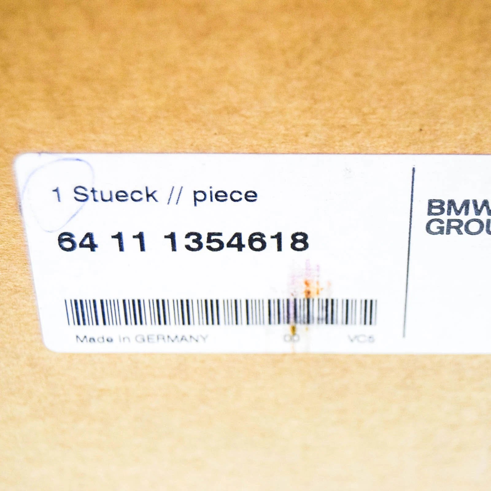 NEW BMW 6 E24 HEATER BLOWER 64111354618 1354618 ORIGINAL