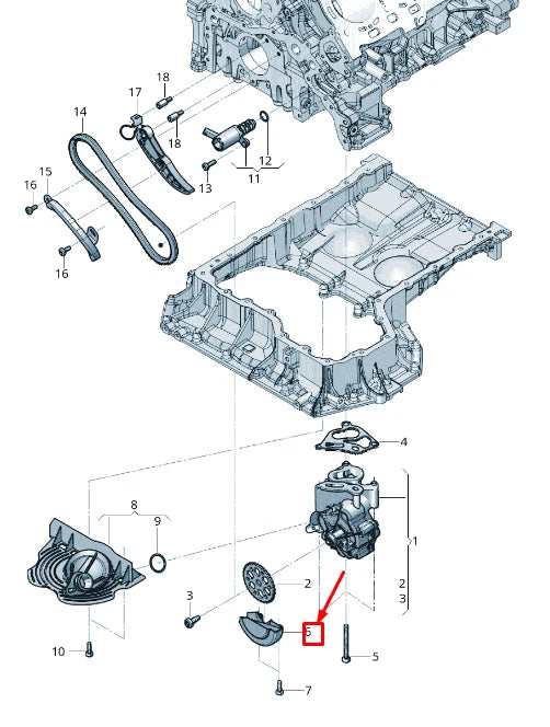 NEW AUDI A8 4N ENGINE OIL PUMP PULLEY GUARD PLATE 0P2115132