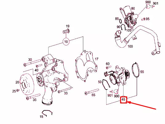 NEW MERCEDES-BENZ CLS C219 THERMOSTAT A1562030475