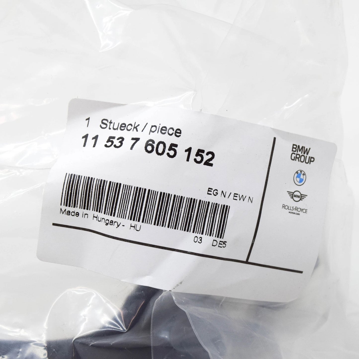 NEW BMW 6 GRAN COUPE F06 COOLANT HOSE PIPE 11537605152 ORIGINAL