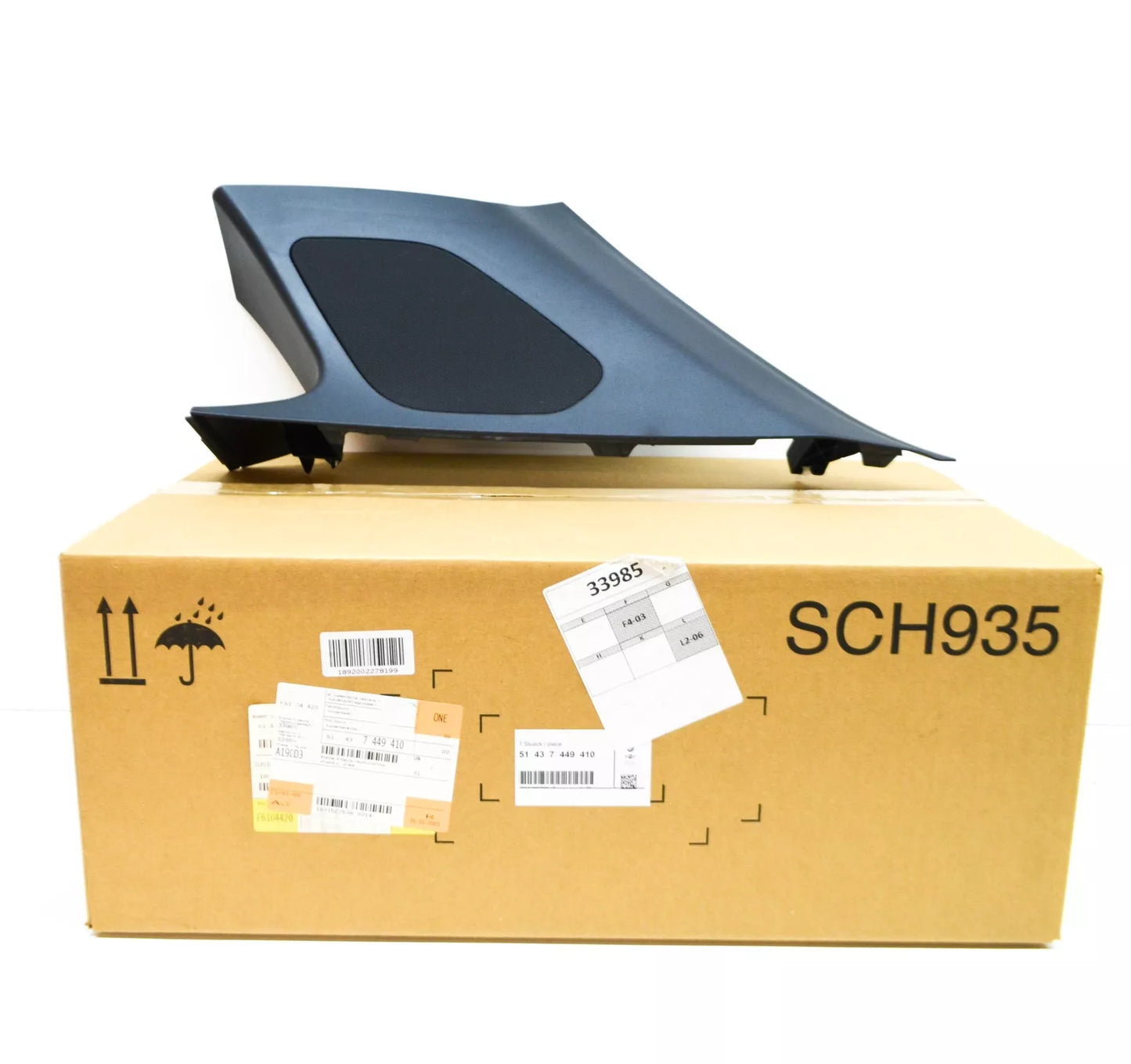 NEW BMW X3 G01 RIGHT D-COLUMN COVER 51437449410 7449410 ORIGINAL