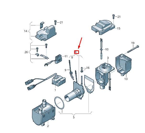 new vw touareg 7p mk2 combustion chamber insert 4h0898919d original