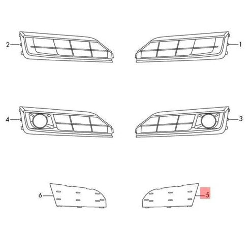 NEW AUDI A8 D4 BUMPER COVER REAR CAP 4H0807151 ORIGINAL