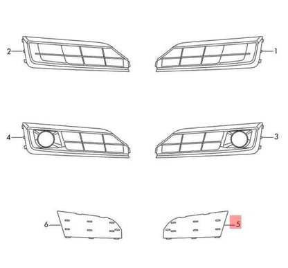 NEW AUDI A8 D4 BUMPER COVER REAR CAP 4H0807151 ORIGINAL