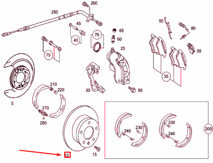 new mercedes-benz g w463 rear brake disc a4634230112 original