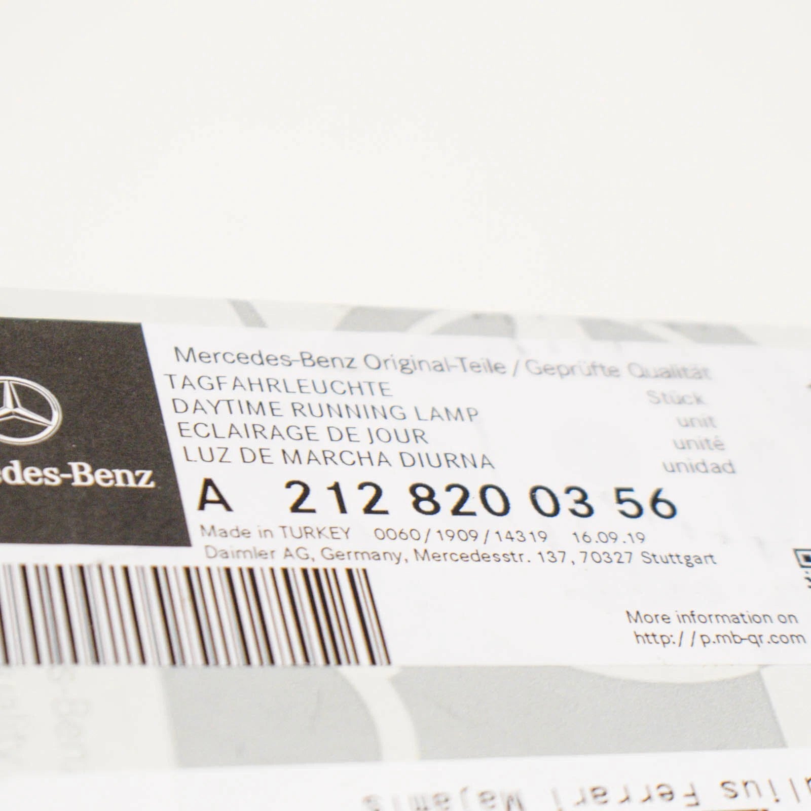 NEW MERCEDES-BENZ E W212 FRONT LEFT FOG LIGHT A2128200356 ORIGINAL