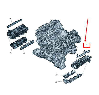 new audi a6 c7 upper engine cylinder 5-8 noise insulation 079133875b original