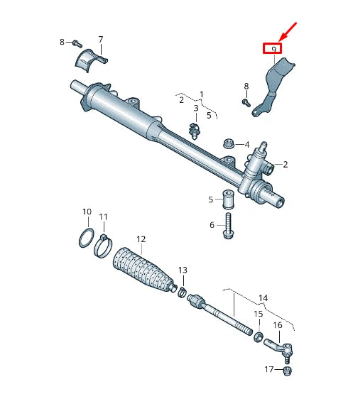 NEW VW TOUAREG 7P MK2 STEERING GEAR GUARD PLATE RHD 7L0422701A