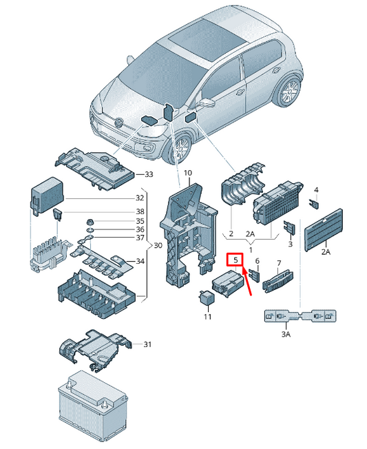 new audi a4 avant b9 fuse holder 4f1941824 original