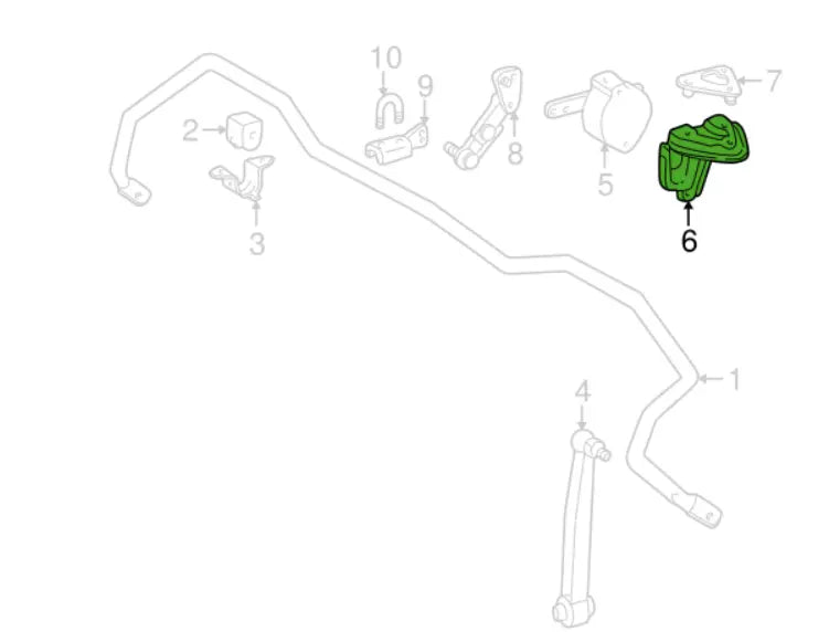 NEW MERCEDES-BENZ E W210 RIDE HEIGHT SENSOR BRACKET A2103280040 ORIGINAL