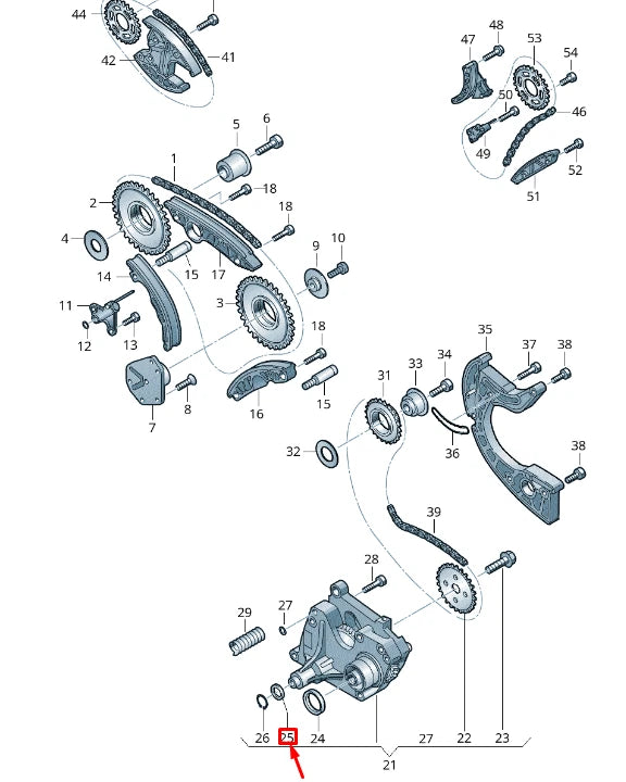 NEW VW TOUAREG 7P MK2 TIMING PLATE SPACER BUSH 079109135E