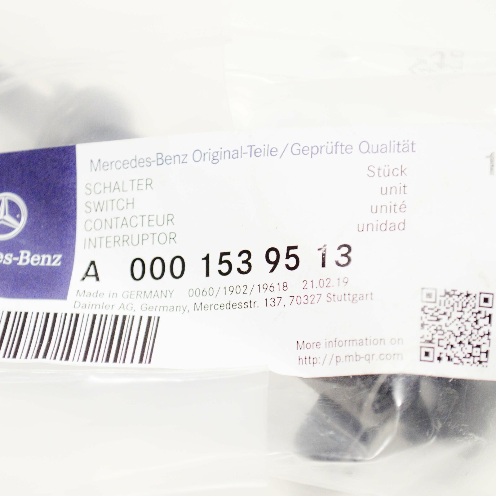 NEW MERCEDES-BENZ M (W164) WATER FUEL SENSOR A0001539513 ORIGINAL