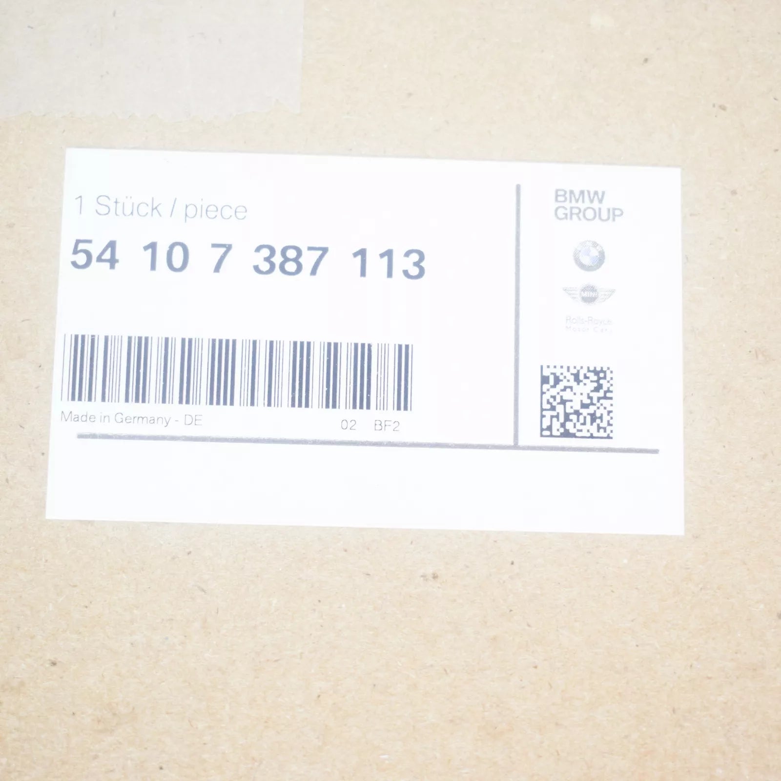 NEW BMW X5 E70 FRONT SUNROOF CABLE 54107387113 7387113 ORIGINAL