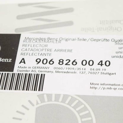 NEW MERCEDES-BENZ SPRINTER 906 REAR LEFT REFLECTOR A9068260040 ORIGINAL