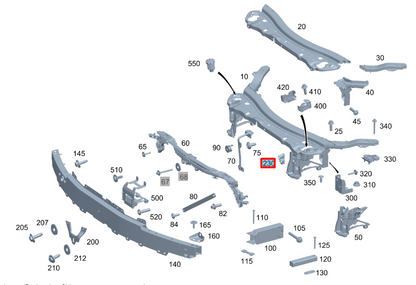 NEW MERCEDES-BENZ E W213 FRONT RIGHT AIR DUCT A2135051600 ORIGINAL