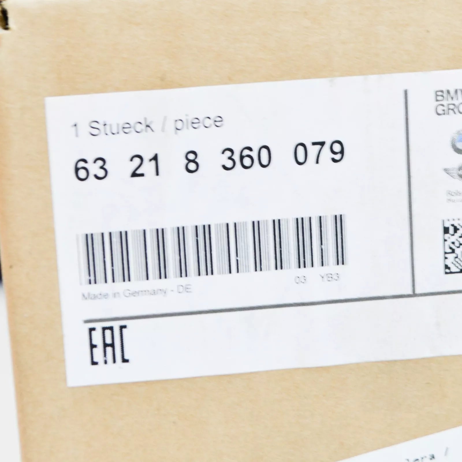 NEW BMW E38 SEDAN TAIL LIGHT LEFT 8360079 63218360079 ORIGINAL