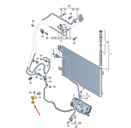 NEW VW TRANSPORTER VI T6 COOLANT LINE BRACKET 7E0820770