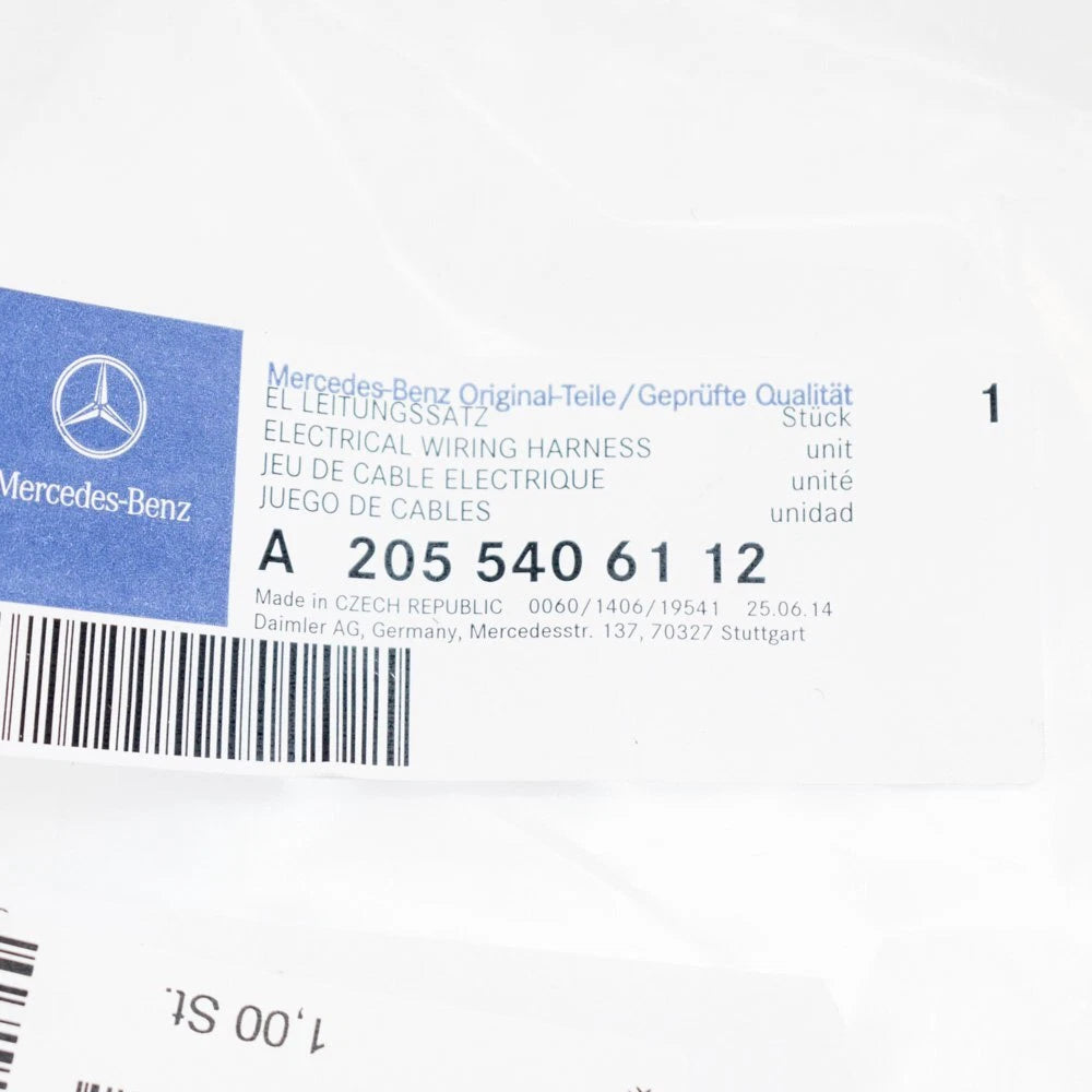 NEW MERCEDES-BENZ C-CLASS W205 POSITIVE BATTERY CABLE A2055406112 ORIGINAL