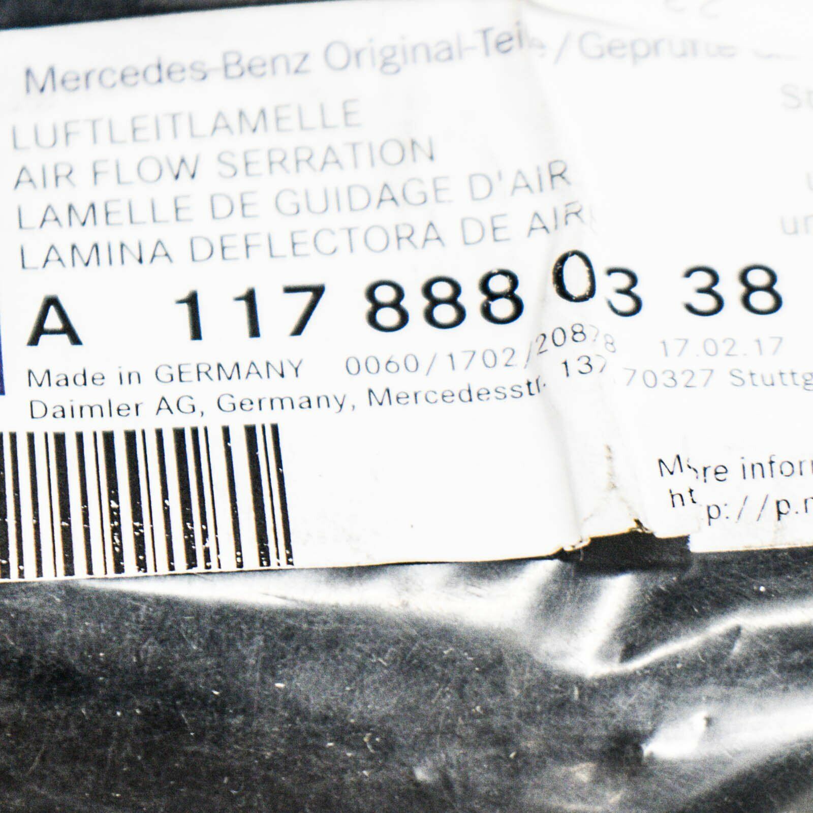 NEW MERCEDES-BENZ CLA C117 AIR INTAKE RIGHT PLATE A1178880338 ORIGINAL