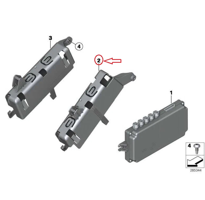 NEW BMW 1 F20 BACKUP CAMERA MODULE BRACKET 66539232797 ORIGINAL