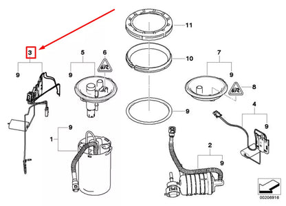 NEW BMW X3 E83 FUEL LEVEL SENSOR 16147186457 7186457 ORIGINAL