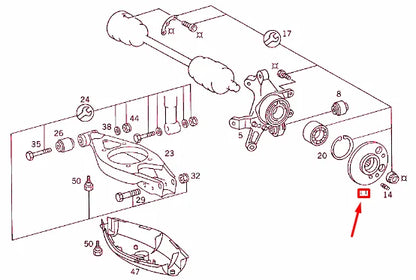 NEW MERCEDES-BENZ E W124 REAR AXLE FLANGE A1243500746
