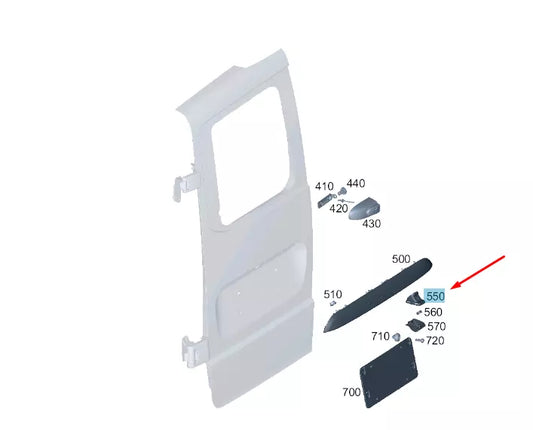 NEW MERCEDES-BENZ VITO W447 REAR CAMERA BRACKET A4477402200 ORIGINAL
