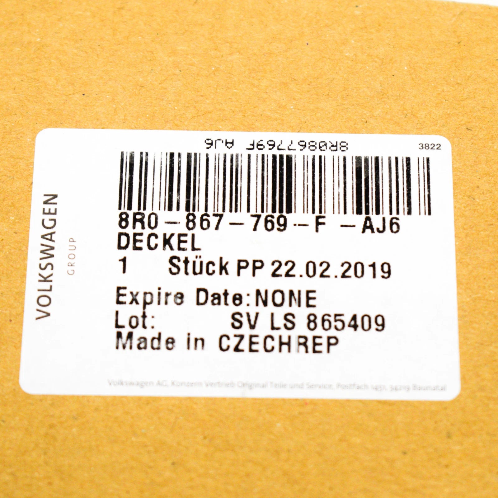 NEW AUDI Q5 8R LUGGAGE COMPARTMENT PARCEL SHELF COVER 8R0867769FAJ6