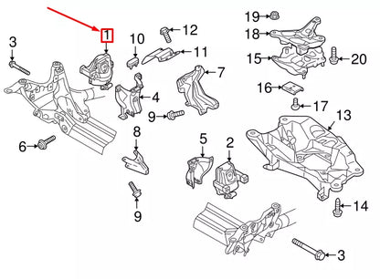 NEW AUDI A6 4G C7 RIGHT MOTOR MOUNT 4G0199381QG ORIGINAL