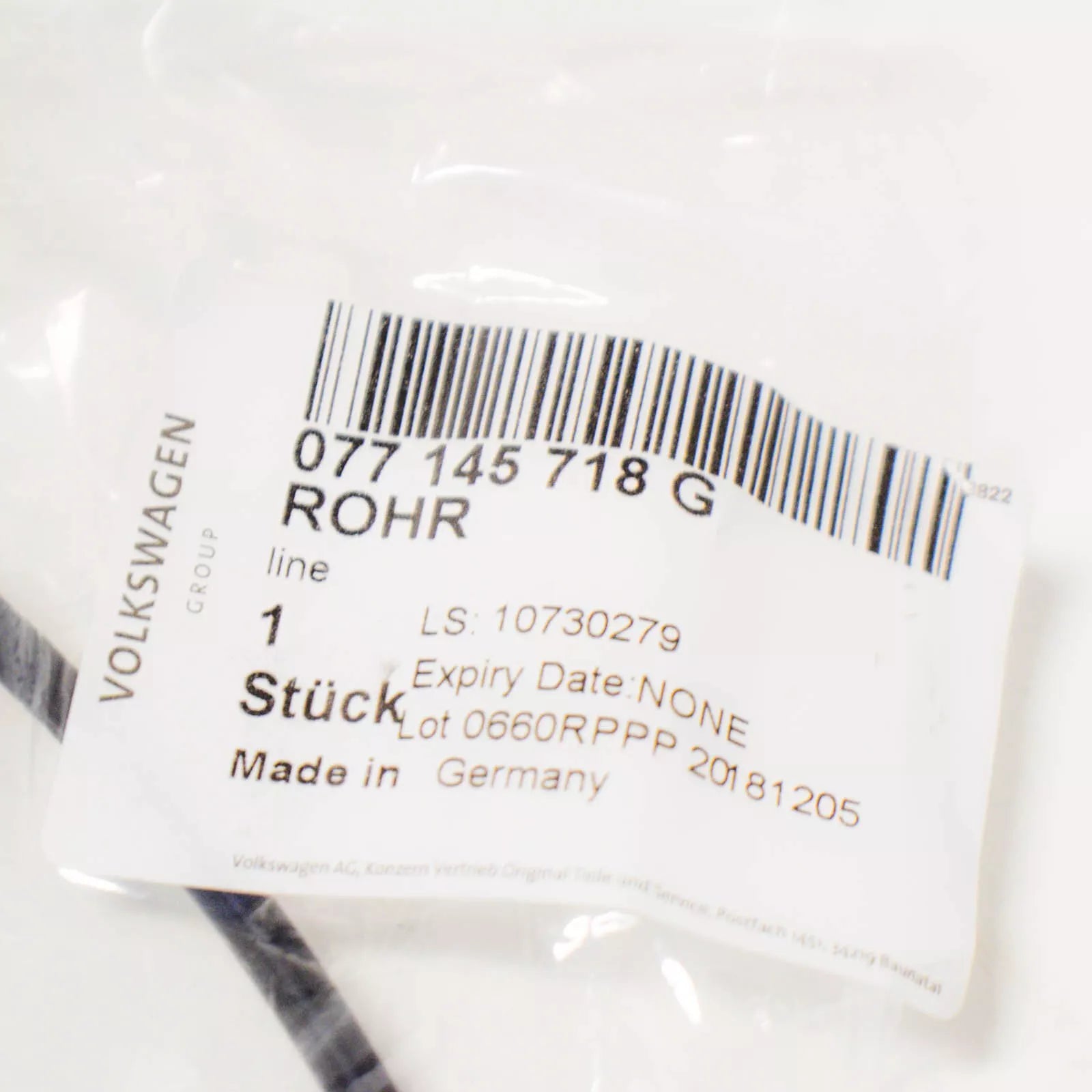 NEW AUDI A8 4E D3 PRESSURE CONTROLLINE 077145718G