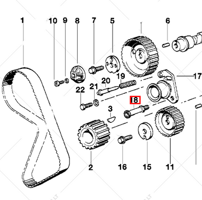 new bmw 3 e30 timing tensionier mounting screw 11311272433 1272433 original
